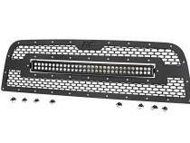 Dodge Mesh Grille w/30 Inch Dual Row Black Series LED 13-18 RAM 2500/3500 Rough Country