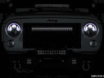 Sierra Mesh Grille 30 Inch Dual Row Black Series LED w/Cool White DRL 14-15 Sierra 1500 Rough Country