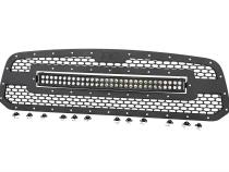 Dodge Mesh Grille w/30 Inch Dual Row Black Series LED 13-18 RAM 1500 Rough Country