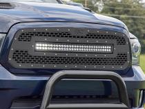 Dodge Mesh Grille w/30 Inch Dual Row Black Series LED 13-18 RAM 1500 Rough Country