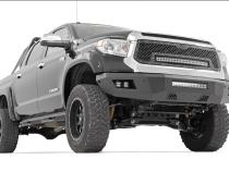 Toyota Mesh Grille w/30 Inch Dual Row Black Series LED w/Amber DRL 14-17 Tundra Rough Country