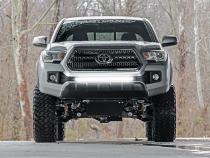 Toyota 30 Inch Cree LED Bumper Kit Black Series w/ Cool White DRL (16-19 Tacoma) Rough Country
