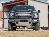 Ford Triple LED Fog Light Kit Black Series w/Amber DRL 17-19 F-150 Raptor Rough Country