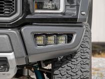 Ford Triple LED Fog Light Kit Black Series 17-19 F-150 Raptor Rough Country