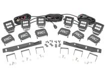 Ford Triple LED Fog Light Kit Black Series 17-19 F-150 Raptor Rough Country