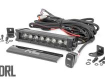 8 Inch CREE LED Light Bar Black Series w/Cool White DRL Rough Country