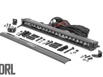 20 Inch CREE LED Light Bar Single Row Black Series w/Cool White DRL Rough Country