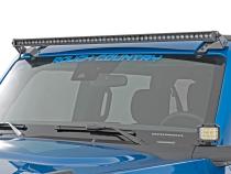 50 Inch Straight CREE LED Light Bar Single Row Black Series w/Cool White DRL Rough Country