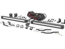 Dual 10 Inch LED Chrome Series Grille Kit 18-20 F-150 XLT Rough Country
