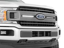 Dual 10 Inch LED Chrome Series Grille Kit 18-20 F-150 XLT Rough Country