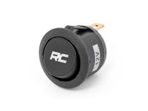 Round LED Backlit Rocker Switch RC logo Blue LED Back Light Rough Country