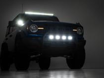 LED Light Upper Windshield 40 Inch Black Single Row 21-Up Ford Bronco Rough Country