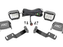 LED Light Kit Ditch Mount  3 Inch OSRAM Wide Toyota Tacoma (05-15) Rough Country