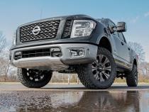 3 Inch Lift Kit N3 Struts &amp;amp; Shocks Red Nissan Titan 2WD/4WD (2004-2024) Rough Country