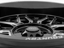 86 Series Wheel One-Piece Gloss Black 20x10 6x5.5 -25mm Rough Country