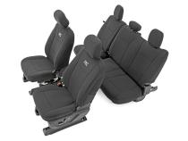 F-150 Neoprene Front &amp;amp; Rear Seat Cover Black 15-20 F-150 XL, XLT Rough Country