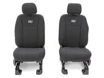 F-150 Neoprene Front &amp;amp; Rear Seat Cover Black 15-20 F-150 XL, XLT Rough Country