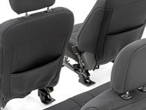 F-150 Neoprene Front &amp;amp; Rear Seat Cover Black 15-20 F-150 XL, XLT Rough Country