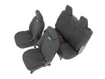 Jeep Neoprene Seat Cover Set Black 18-20 Wrangler JL Rough Country