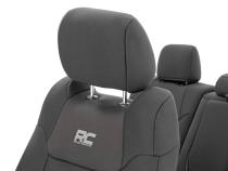 Toyota Neoprene Front and Rear Seat Covers 14-20 Tundra Crew Cab Rough Country