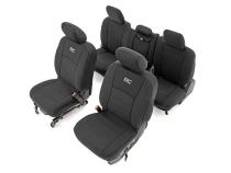 Dodge Neoprene Front &amp;amp; Rear Seat Covers 09-18 RAM 1500 Rough Country
