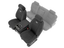 GM Neoprene Front Seat Covers Black (07-13 1500/11-13 2500) Rough Country