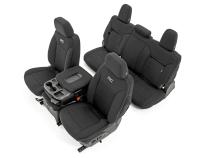 Seat Covers Front 40/20/40 Rear 60/40 19-22 Chevy Silverado 1500 Rough Country