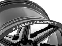 91 Series Milled One-Piece Gloss Black 20x12 8x6.5 -44mm Rough Country