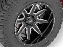 91 Series Milled One-Piece Gloss Black 20x12 8x170 -44mm Rough Country