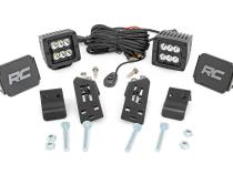 Polaris Dual LED Cube Kit w/Black Series Spot LED's 20-21 Polaris RZR PRO XP Rough Country