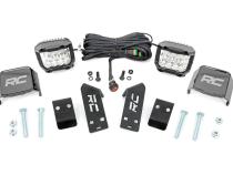 Polaris Dual LED Cube Kit w/ 3 Inch Wide Angle LEDs 20-21 Polaris RZR PRO XP Rough Country