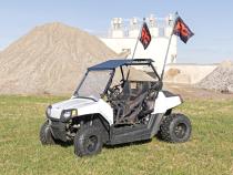 Polaris LED Whip Light Bed Mount Kit w/LED Whip Lights 12-20 Polaris RZR 170 EFI Rough Country