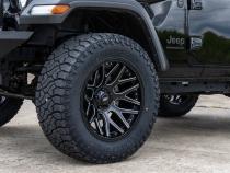 95 Series Wheel Machined One-Piece Gloss Black 20x10 5x5 -19mm Rough Country