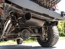 Jeep Dual Outlet Performance Exhaust - Black 07-18 Wrangler JK Rough Country