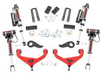 3 Inch Lift Kit Vertex w/ Overloads Red Silverado/Sierra 2500HD/3500HD (20-26) Rough Country