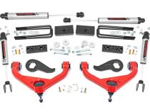 3 Inch Lift Kit UCAs V2 w/ Overloads Red Silverado/Sierra 2500HD/3500HD (20-26) Rough Country