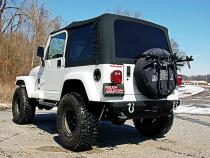 Jeep Replacement Soft Top Black 97-06 TJ Wrangler Full Steel Doors Rough Country