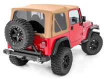 Jeep Replacement Soft Top Spice 97-06 TJ Wrangler Full Steel Doors Rough Country