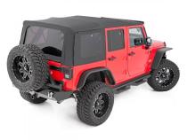 Jeep Replacement Soft Top Black 10-18 Wrangler JK 2 Door Rough Country