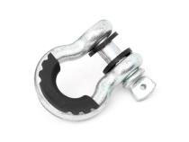 D-Ring Isolators Rough Country Logo Polyurethane Black Pair Rough Country