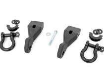 Tow Hook to Shackle Conversion Kit w/D-Ring &amp;amp; Rubber Isolators 07-13 Silverado/Sierra 1500 Rough Country