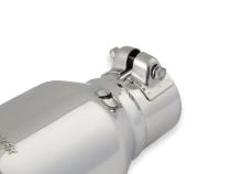 Exhaust Tip Exhaust Tip 4.00 Inch Rolled Angle Polished SS Fits 2.50 Inch Tubing Clamp On Flowmaster