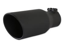 Exhaust Tip Exhaust Tip 4.5 Inch Black Angle Cut Fits 3.0 Inch Tubing, 11.00-In Long Clamp On Flowmaster