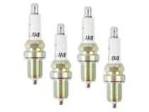 HP Copper Spark Plug Shorty 14MM Thread, .750 In Reach Heat Range 4 Gasket (Flat) Seat 4-Pack ACCEL