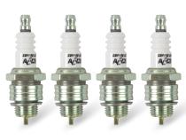 HP Copper Spark Plug Shorty 14MM Thread .375 In Reach Gasket (Flat) Seat 4 Pack ACCEL