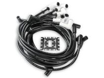 Spark Plug Wire Set Chevy Small Block With Hei 75-86 Wires Under Valve Cover Custom Fit Extreme Heat Ceramic Boot Spark Plug Wire Set ACCEL
