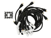 Spark Plug Wire Set Chrysler / Dodge / Plymouth Except Hemi Custom Fit Extreme Heat Ceramic Boot Spark Plug Wire Set Big Block Chrysler 361-440 With 45 Degree Boots ACCEL